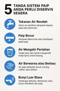 Read more about the article 5 Tanda Sistem Paip Anda Perlu Diservis